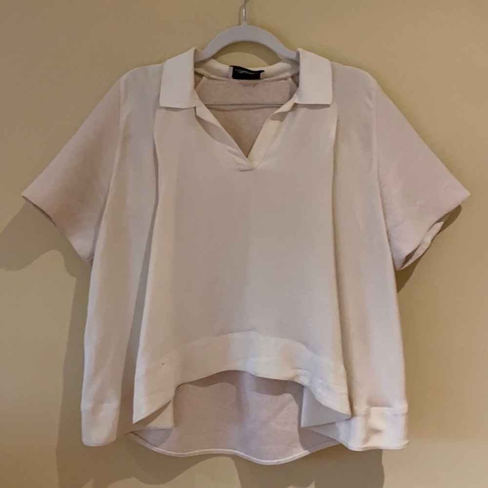 Phillip Lim Cream Collared Blouse